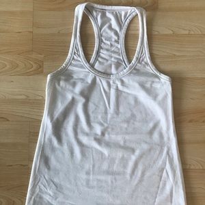 lululemon athletica racerback tank cream 8